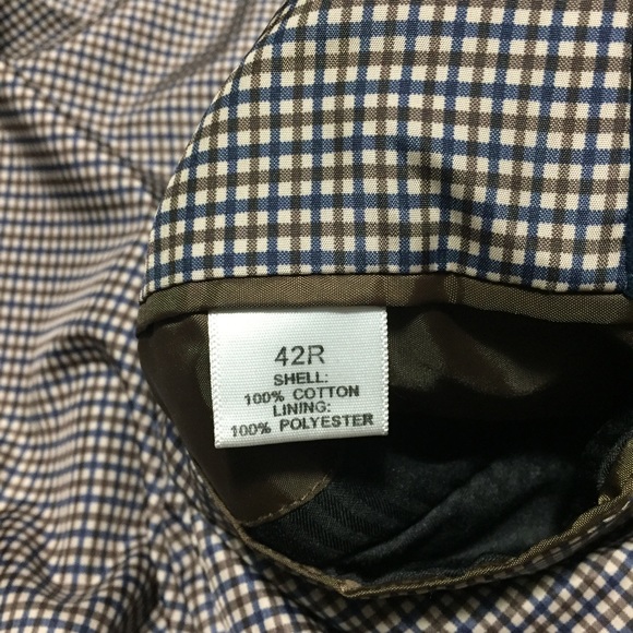 Saddlebred Corduroy Blazer Jacket Men’s 42 Navy Blue 2 Button 100% Cotton - Picture 8 of 11